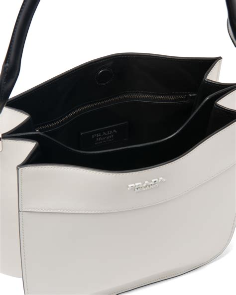 prada margit shoulder white